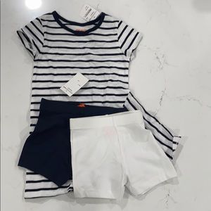 Joe fresh Toddler dress w/ shorts, size 4 NWT